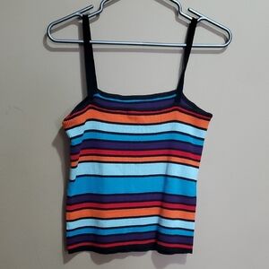 Striped Multicolor Women's Top Size XL